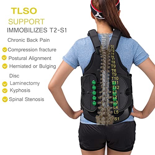 TODDOBRA TLSO Thoracic Full Back Brace for Men Women for Large New version