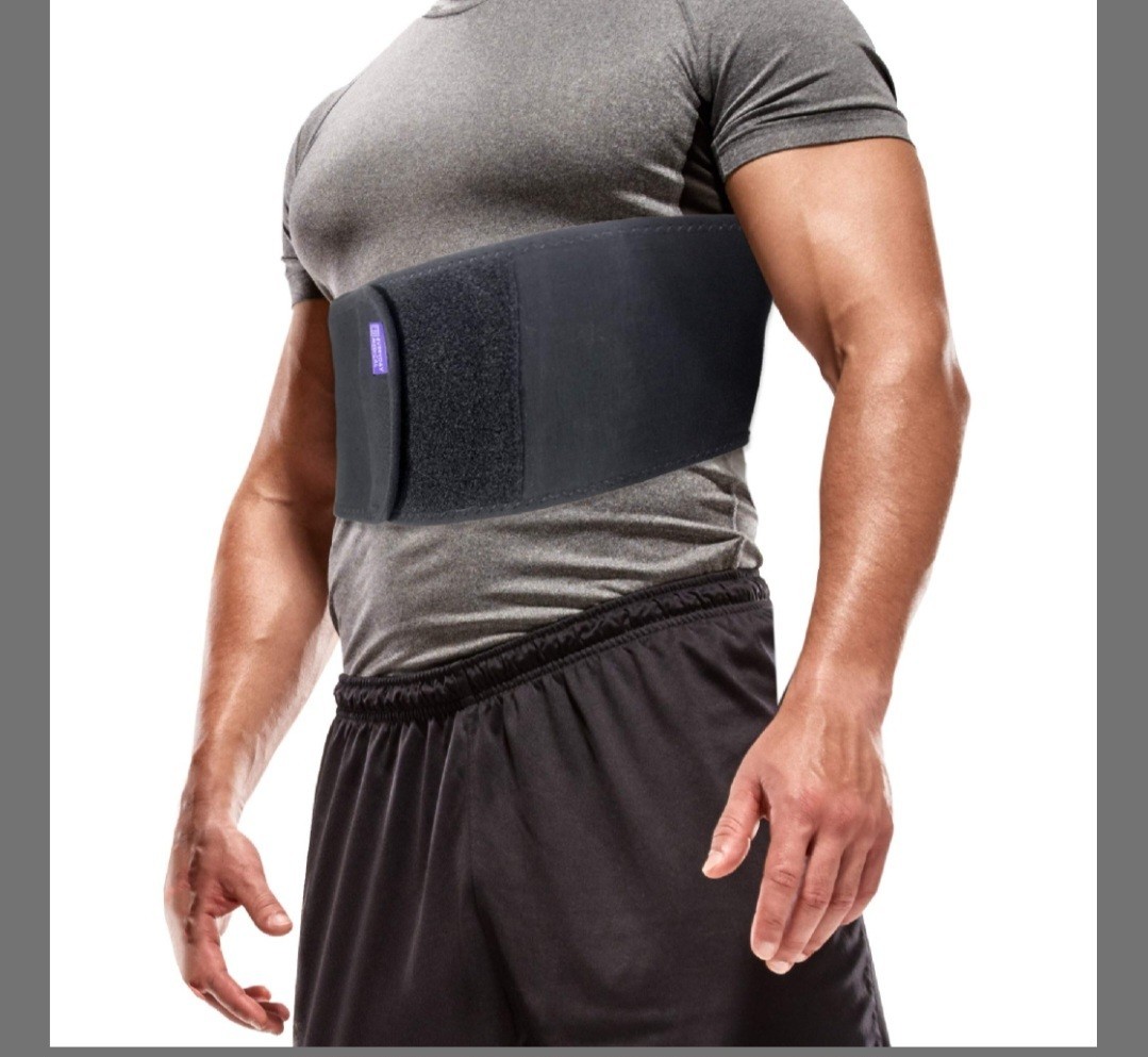 Everyday Medical Broken Rib Brace for Men & Women X-Large (Pack of 1), Black