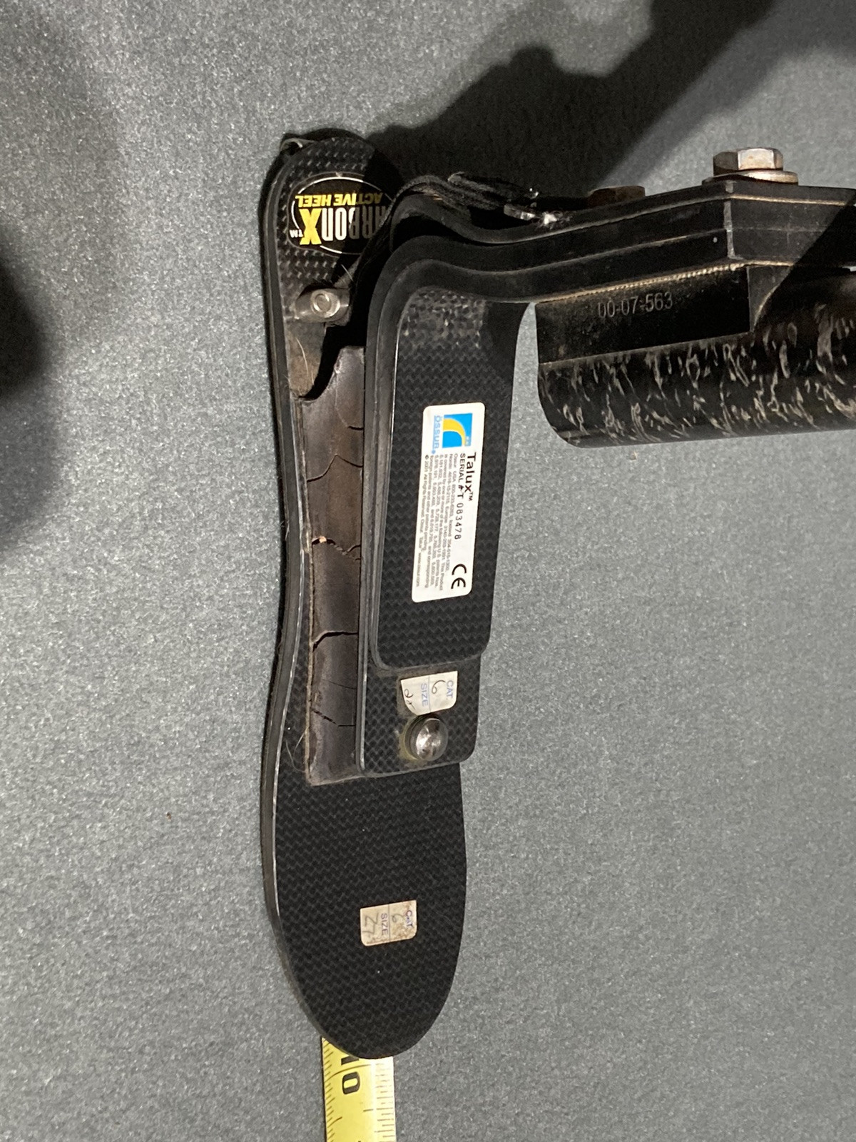 Otto Bock I NOX 4R85 Prosthetic Left Leg w Carbon X Foot Walk Mobility