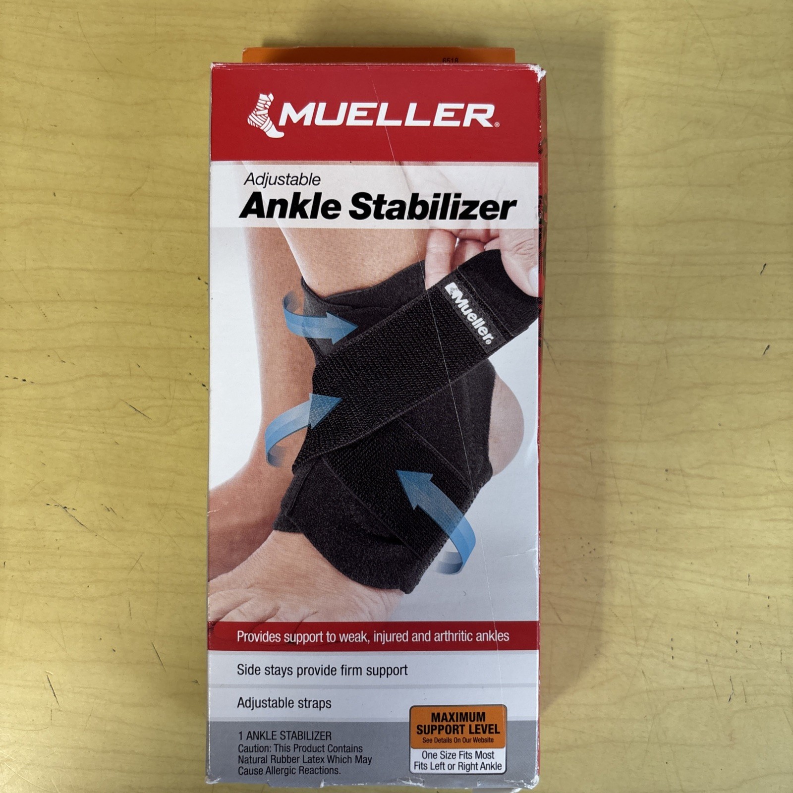 Mueller Sports Medicine Adjustable Ankle Stabilizer – One Size Fits Most