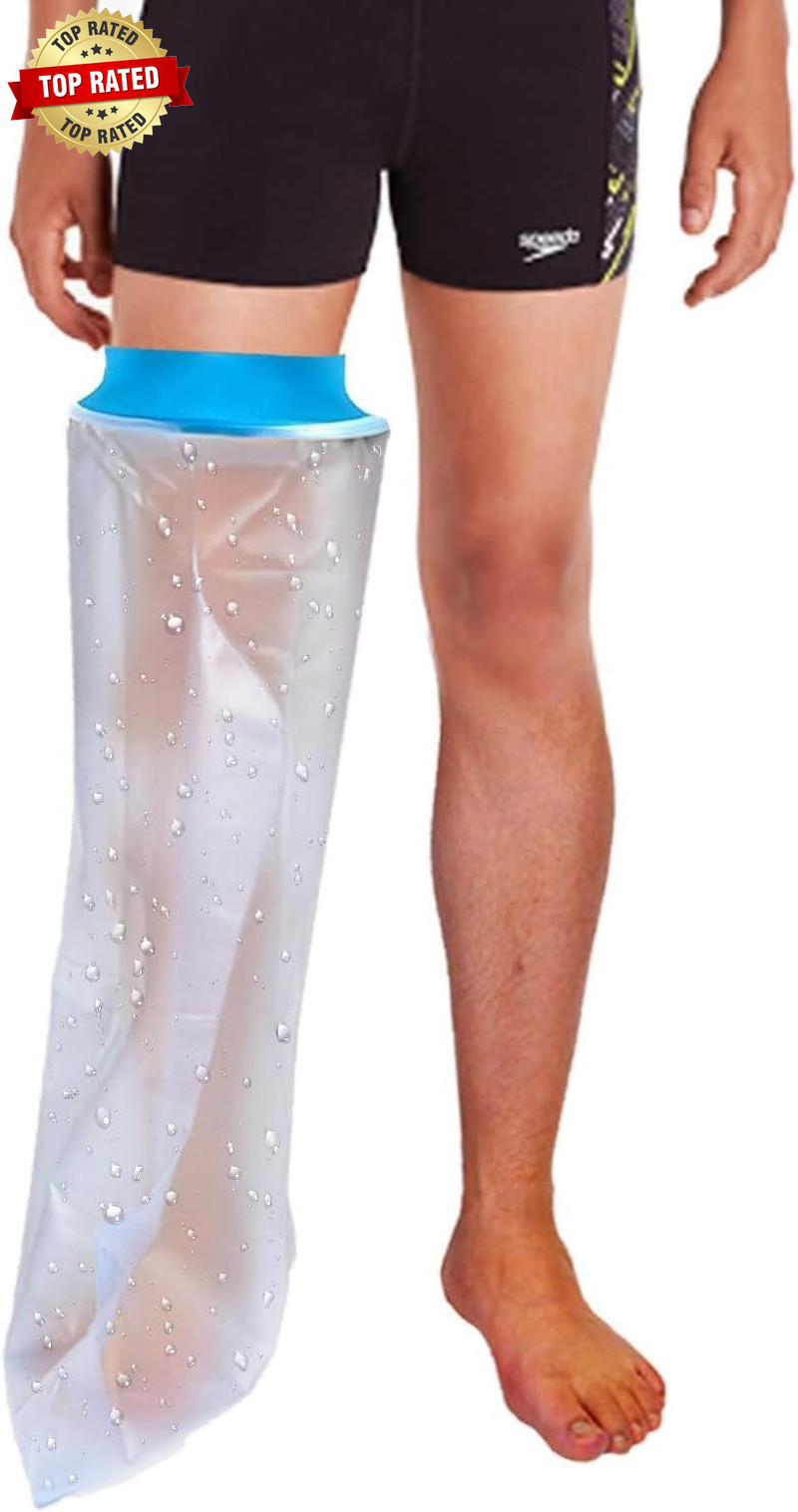 Leg Cast Covers for Shower Adult,Waterproof Long Leg Cast Protector for Showerin