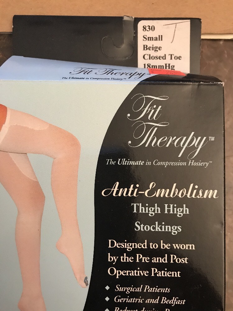 Anti Embolism THIGH Stockings 18mmHg Compression CLOSED Toe Supports Surgery