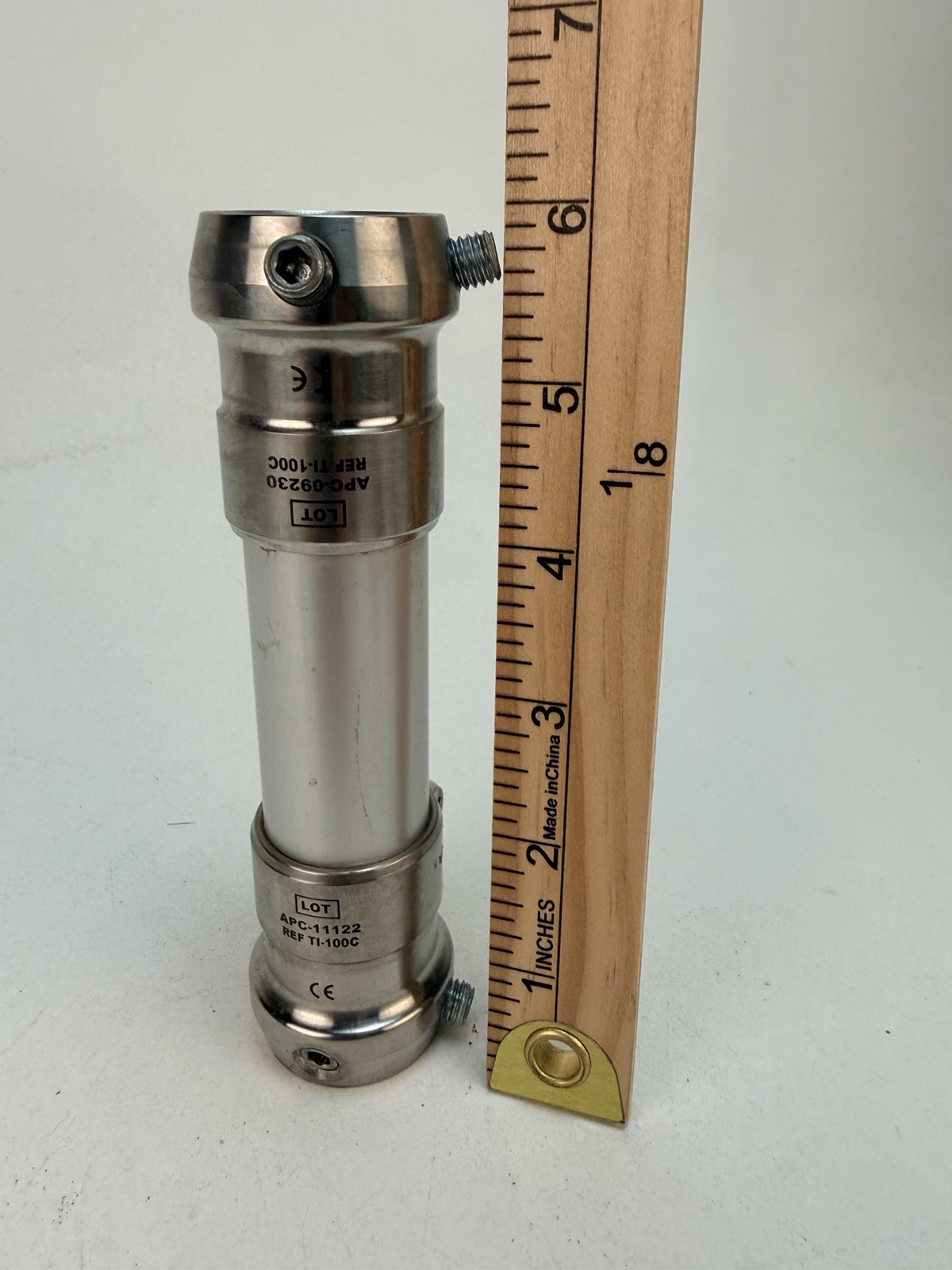 APC Titanium Pylon Pyramid Double Ended Clamp Adapter Prosthetic 6” 30mm