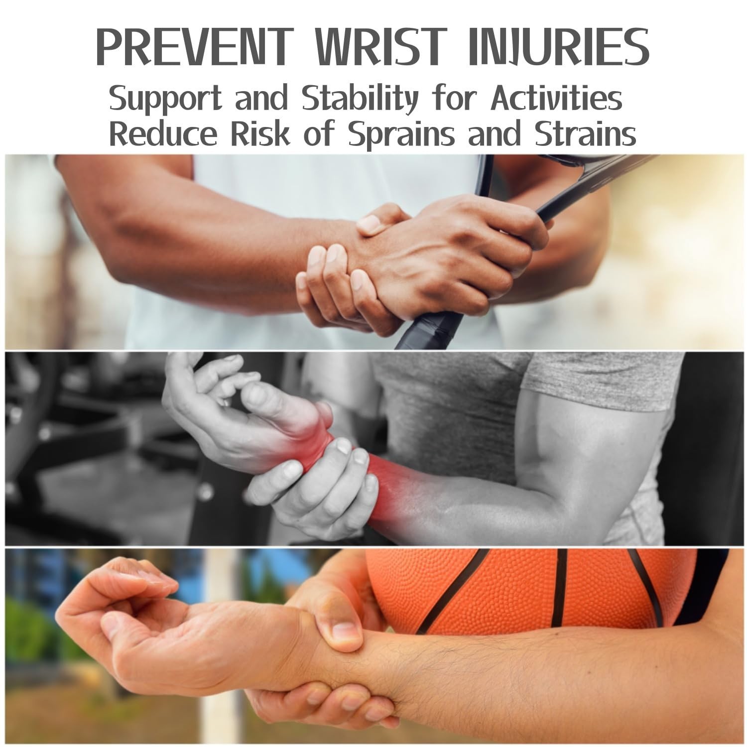2-Pack Universal Wrist Braces – Support for Left & Right Hand | Versatile, ad…
