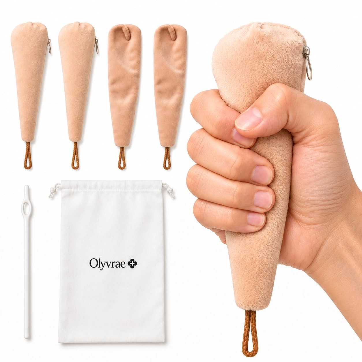 2 Pack Soft Hand Support Cushion Set for Elderly Alzheimers Contracture Cushions