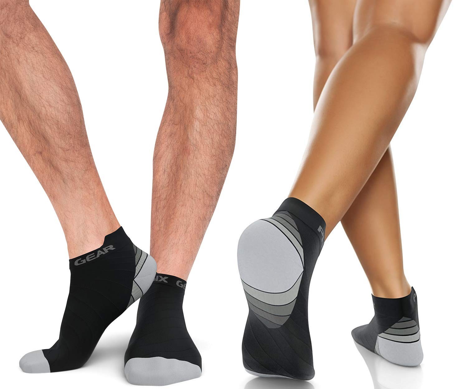 Low Compression Ankle Socks for Men & Women – Arch Support, Comfort Fit