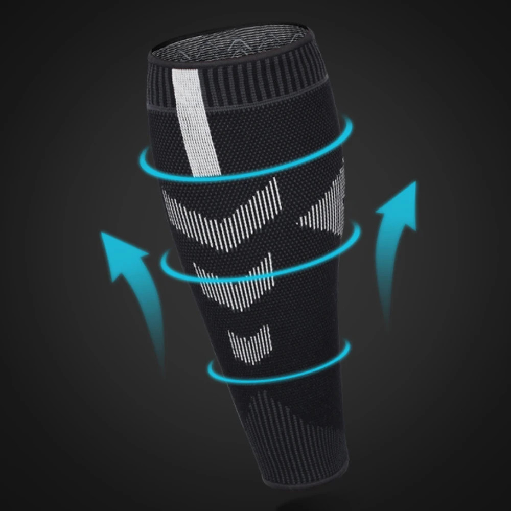 2Piece Calf Compression Sleeve Nylon Knit Sport Function Running Sports Cycling