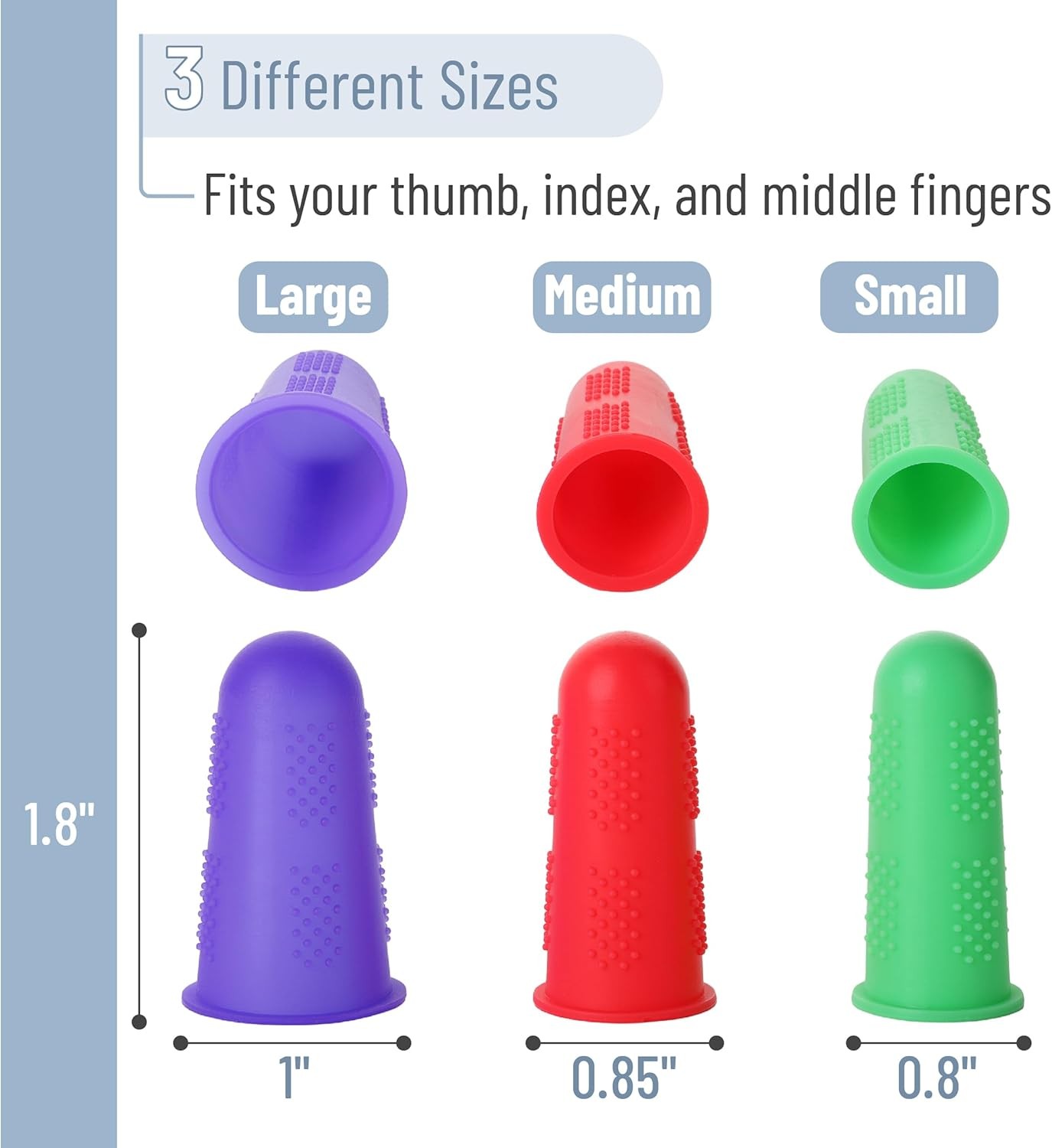 – Hot Glue Gun Finger Protectors, 24 Pcs, Silicone Thimble Finger Guard for Hot