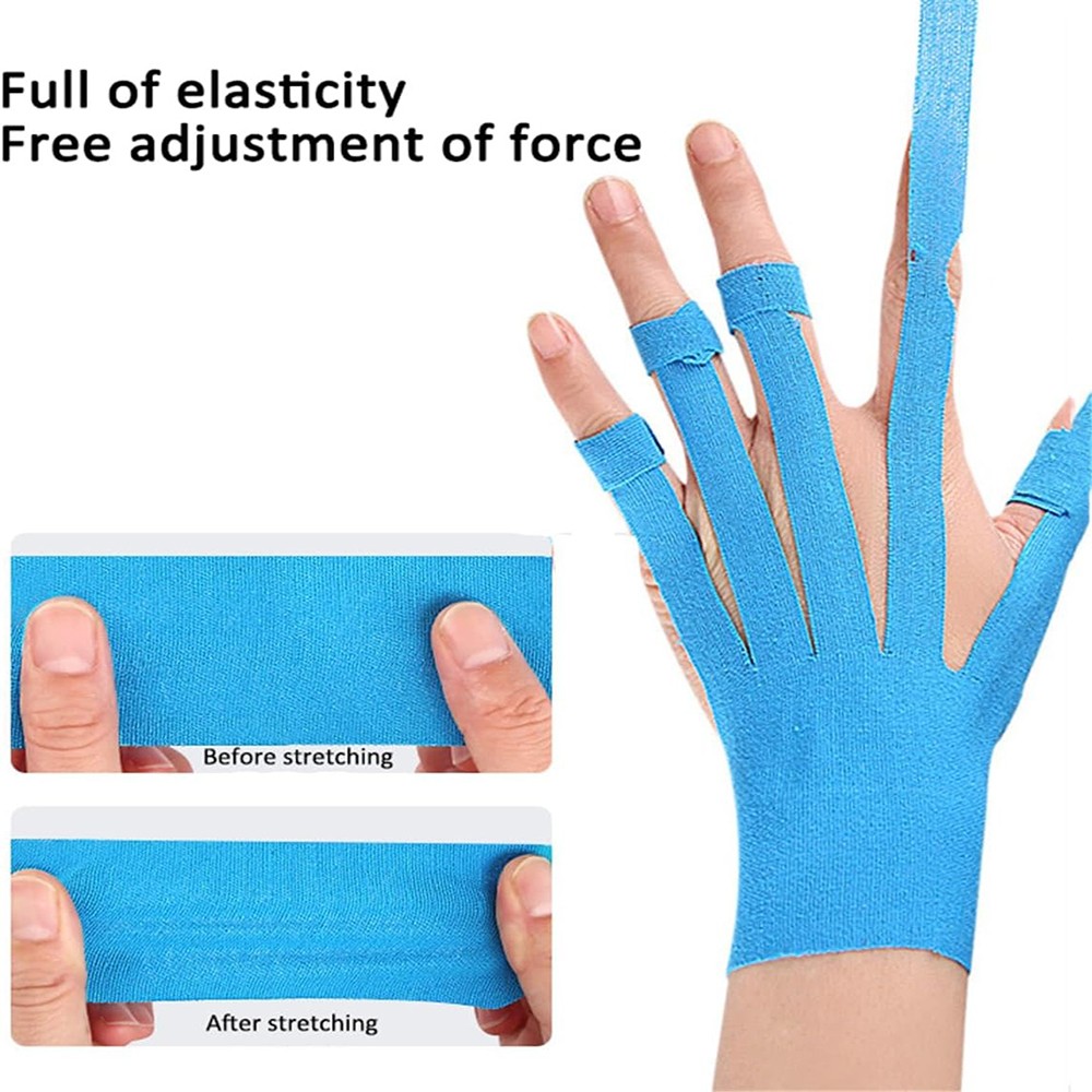 10Pcs Breathable Waterproof Kinesiology Recovery Tapes Finger Joint Support Tape
