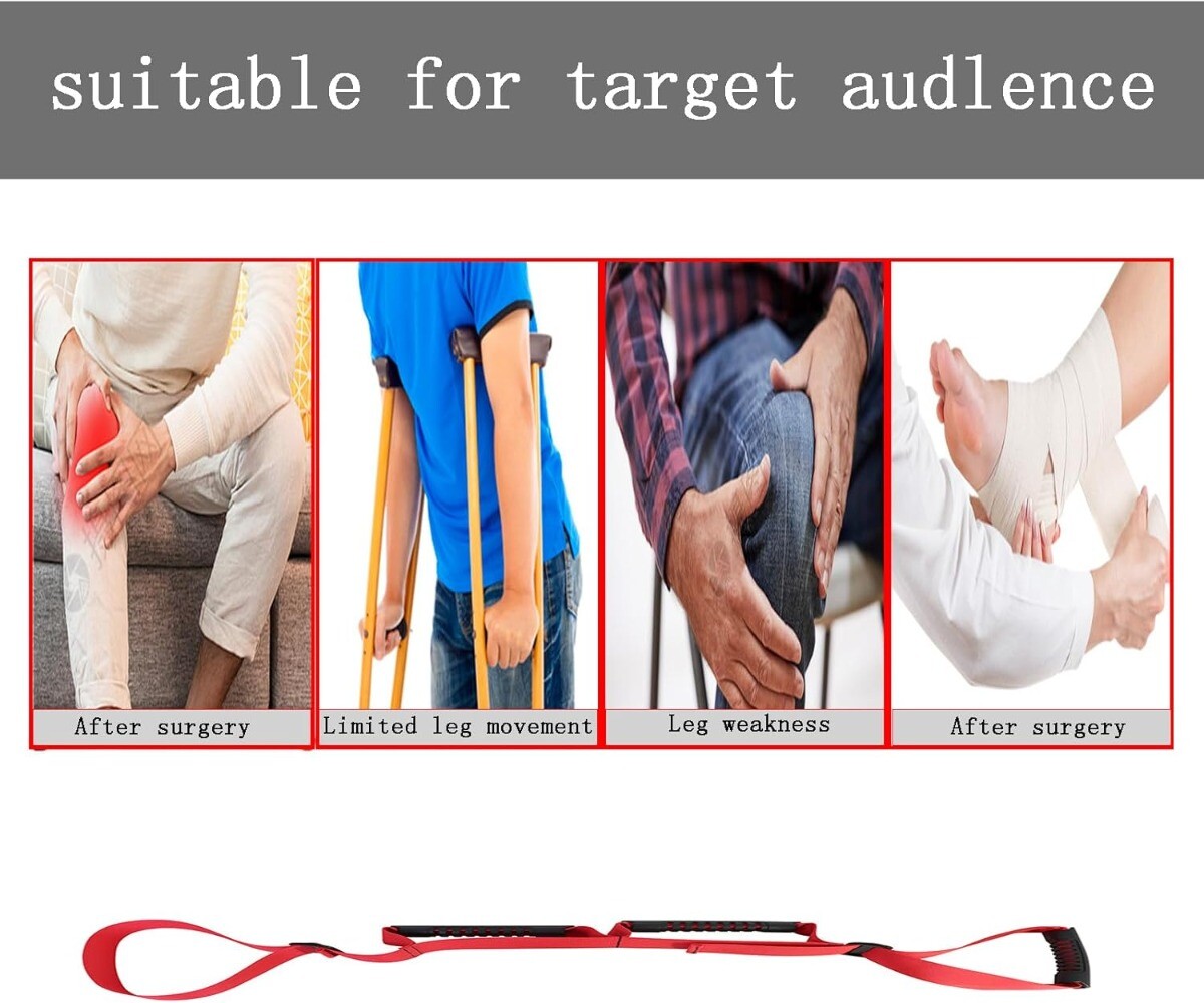 39″ Leg Lifter Strap with Foot Grip Mobility Assisted Leg Lifting Walking Aid