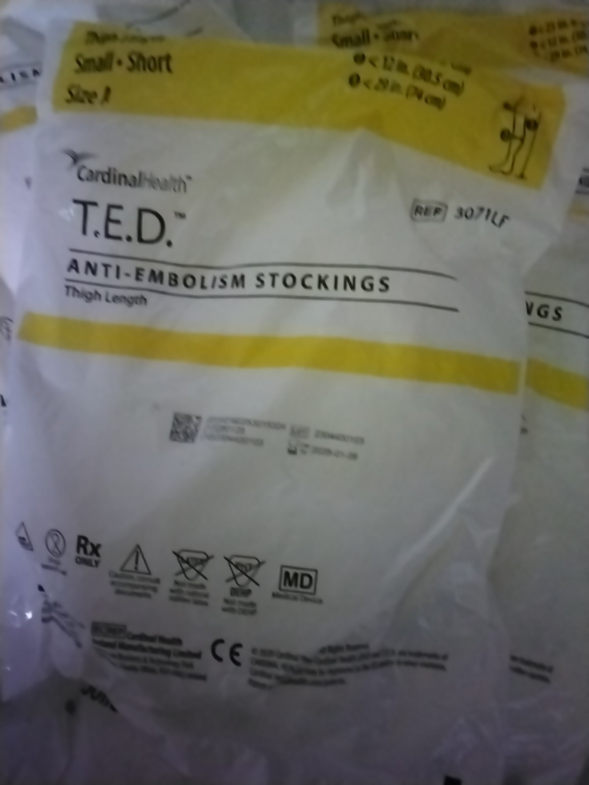 10 Compression Thigh High Anti Embolism Stockings short ,small, size A