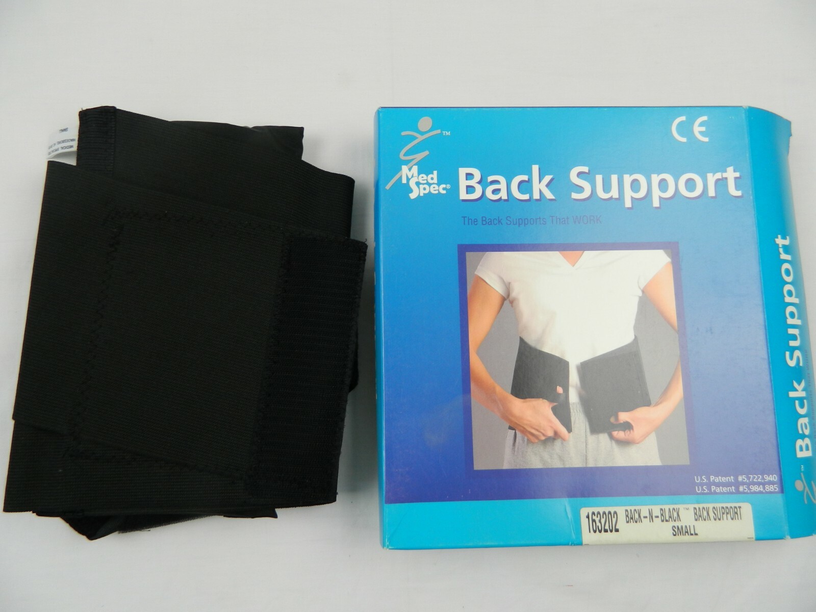 MED SPEC 163202 – BACK-N-BLACK BACK SUPPORT SMALL S BLACK