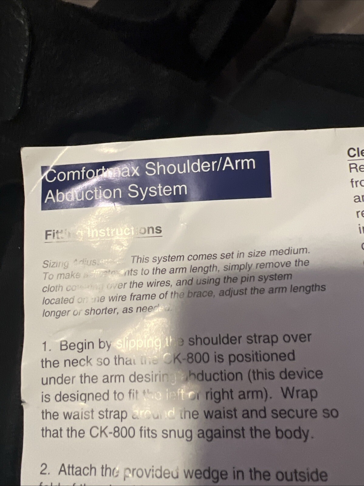 Comfortmax Shoulder/Arm Abduction System – Size Small