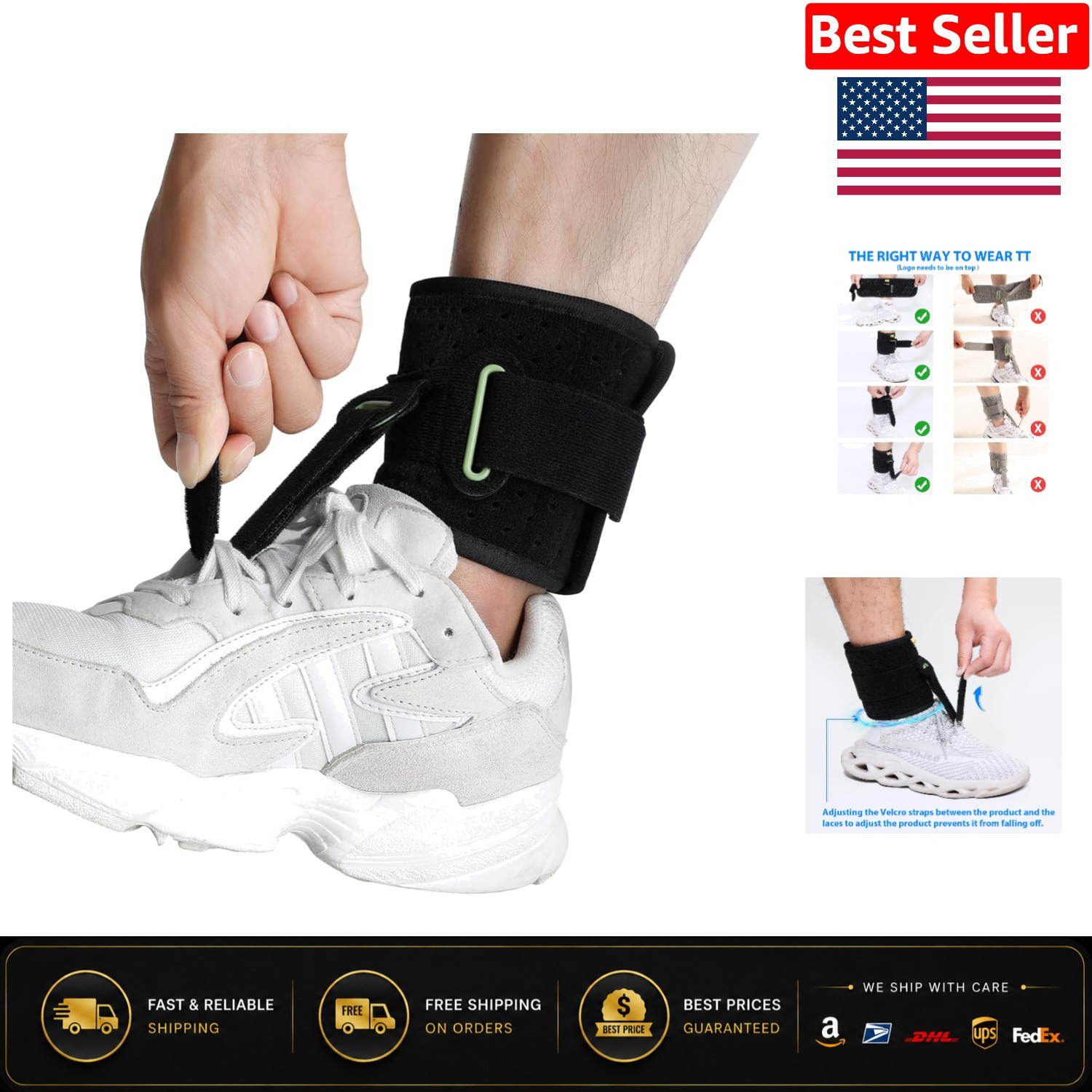 Revolutionary Adjustable Foot Brace – Comfort for Drop Foot & Gait Improvement