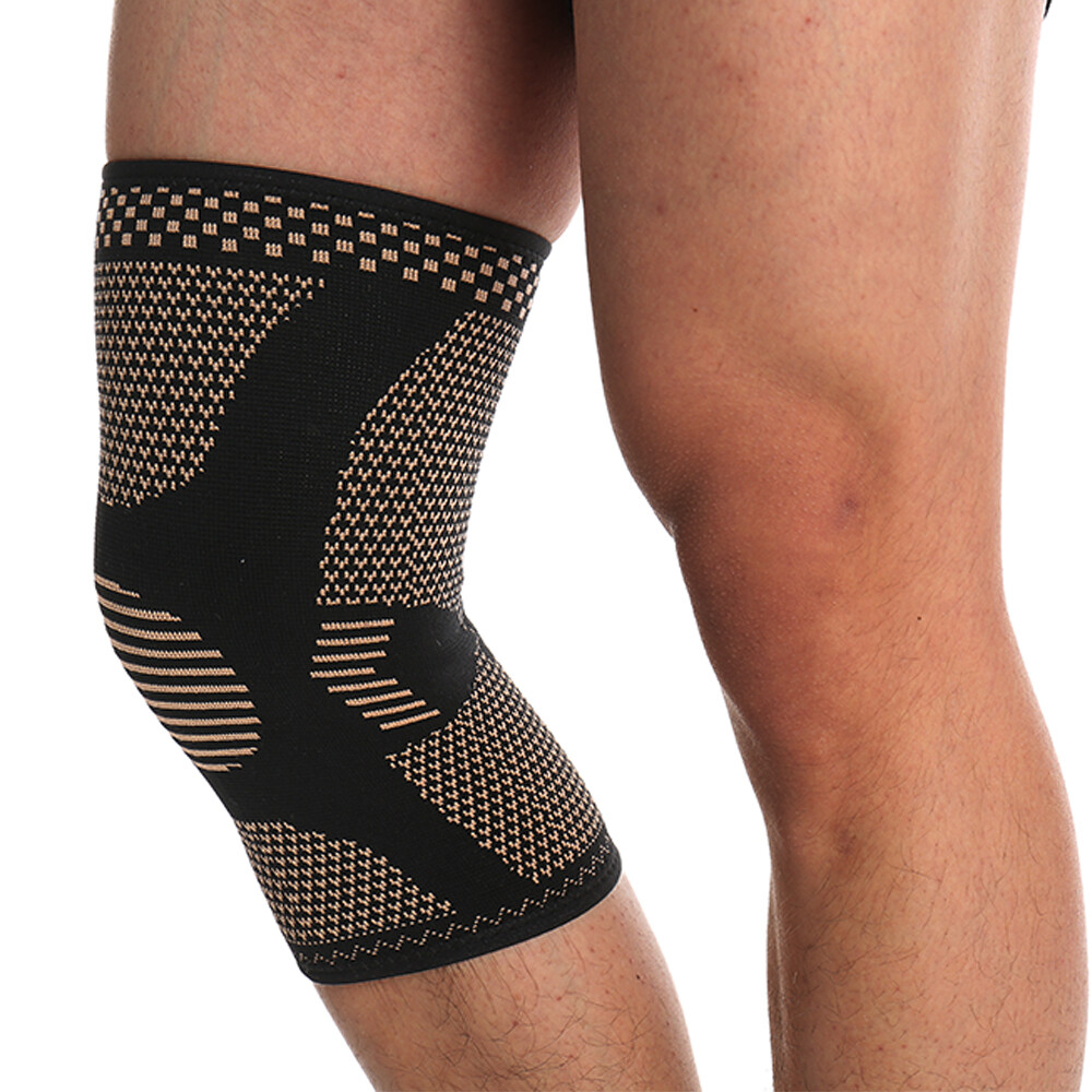 2 PCS Knee Sleeve Compression Brace Copper Support Sports Joint Pain Arthritis