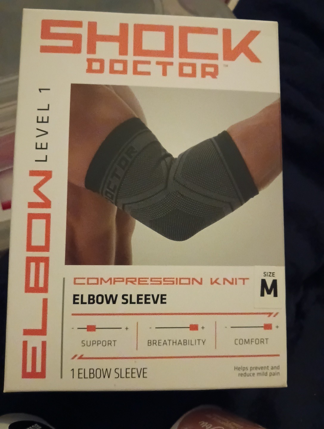 Shock Doctor Elbow Sleeve Compression Knit Med