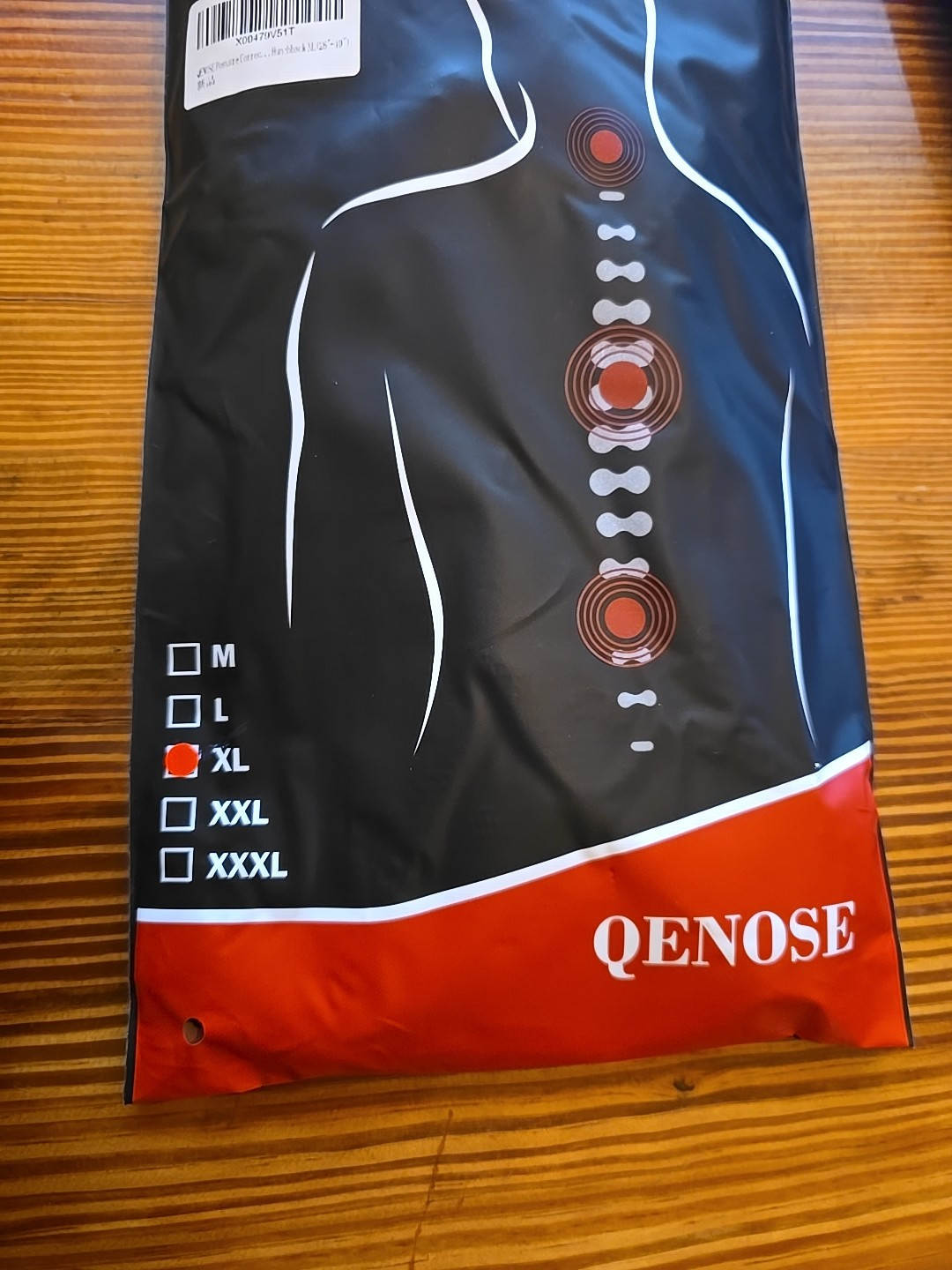 Qenose Posture Corrector & Back Brace For Women & Men Knob Adjustable Size XL