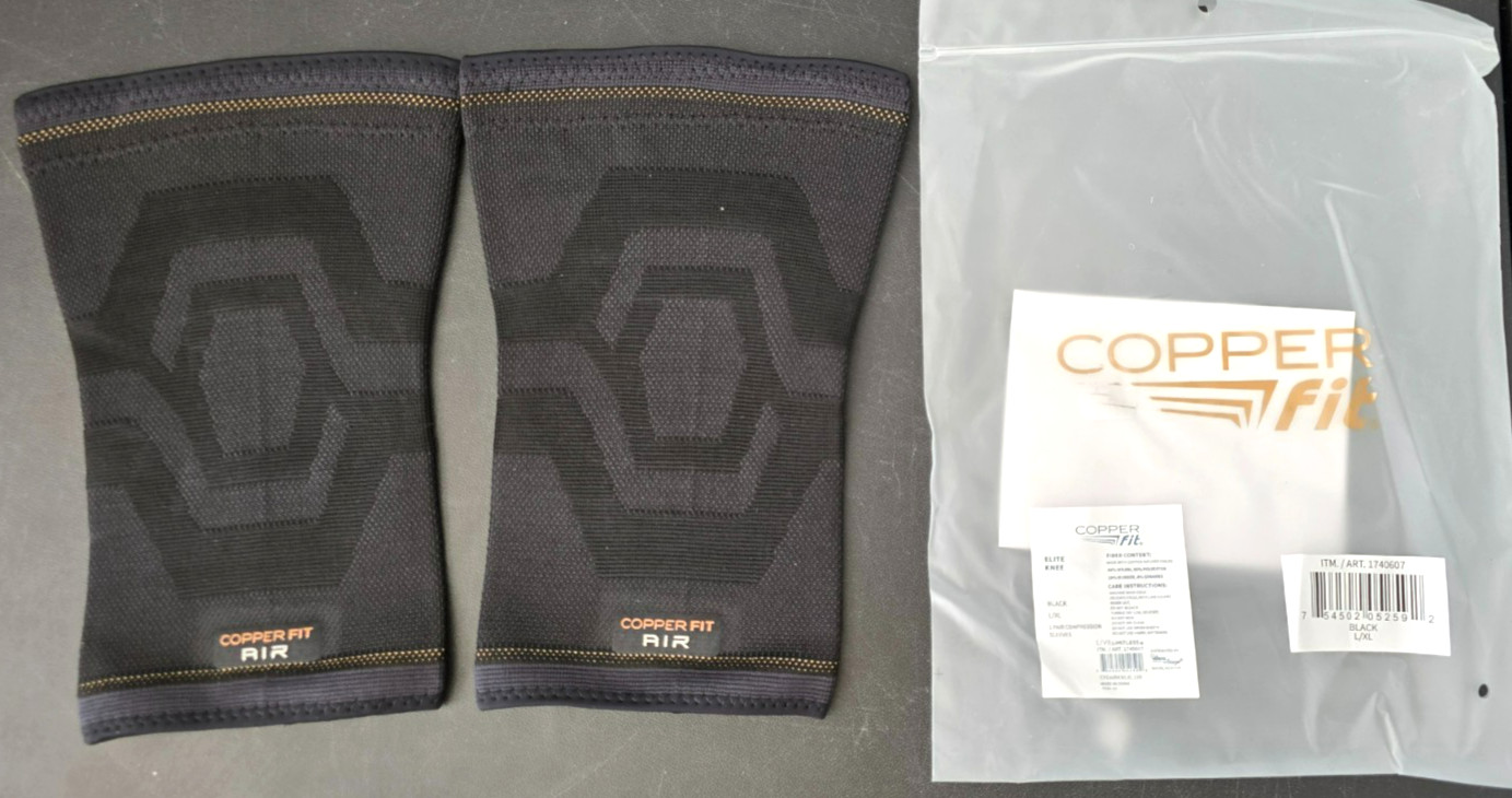 Copper Fit Elite Air Knee Sleeve 2-pack – Large/X-Large 1740695 – CFEAIRKNSM100