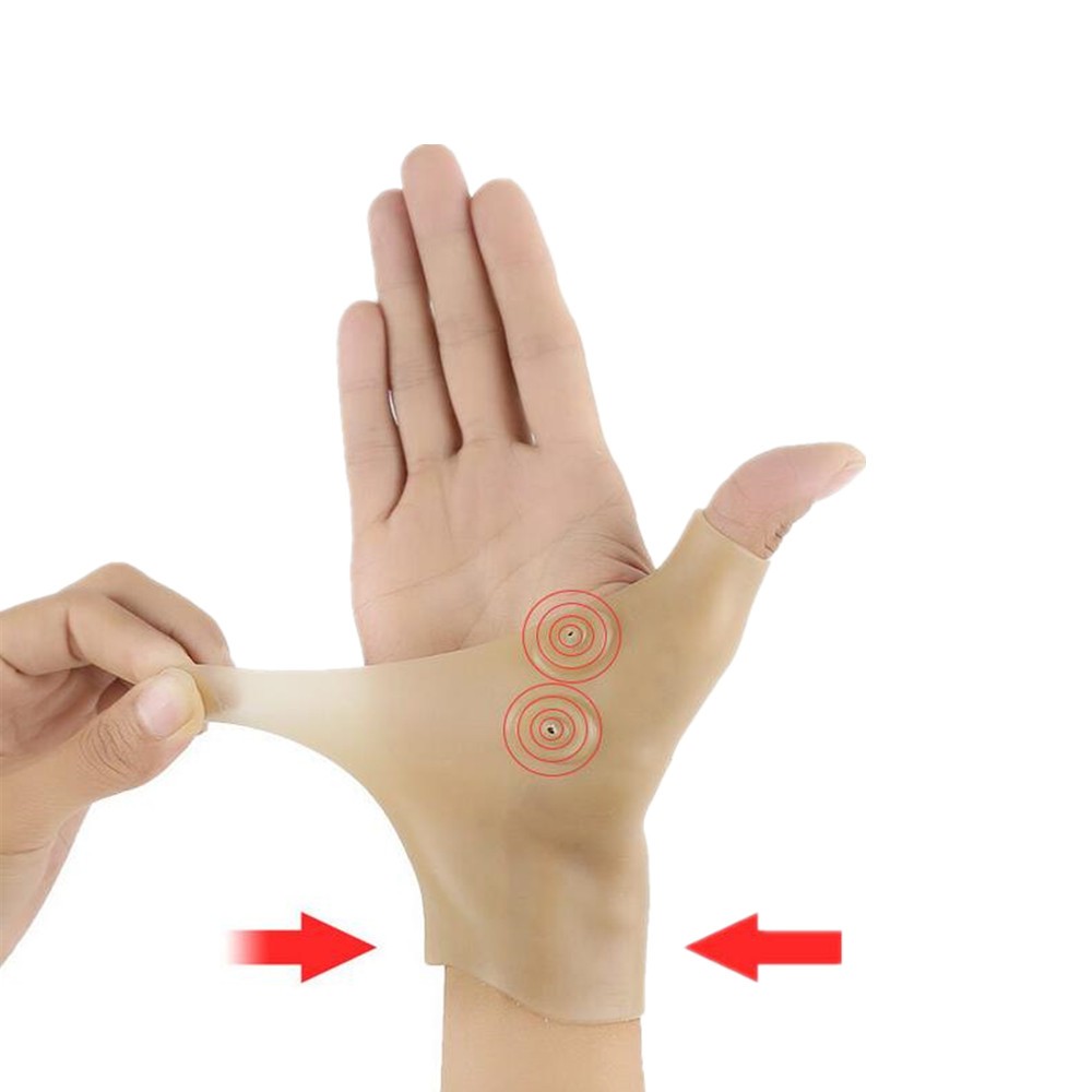 1Pair Waterproof Magnetic Therapy Wrist Hand Glove For Arthritis Pain Relief a