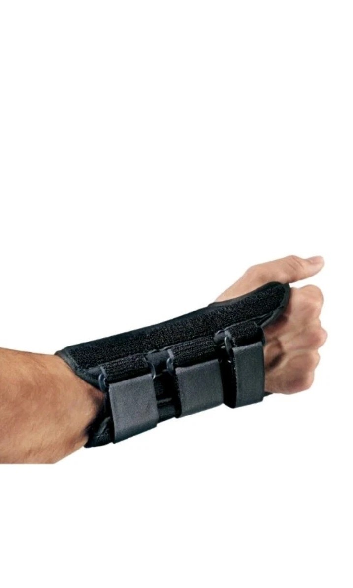 PROCARE ComfortFORM Wrist Splint Aluminum Stay Foam Lycra Left Hand Black Medium