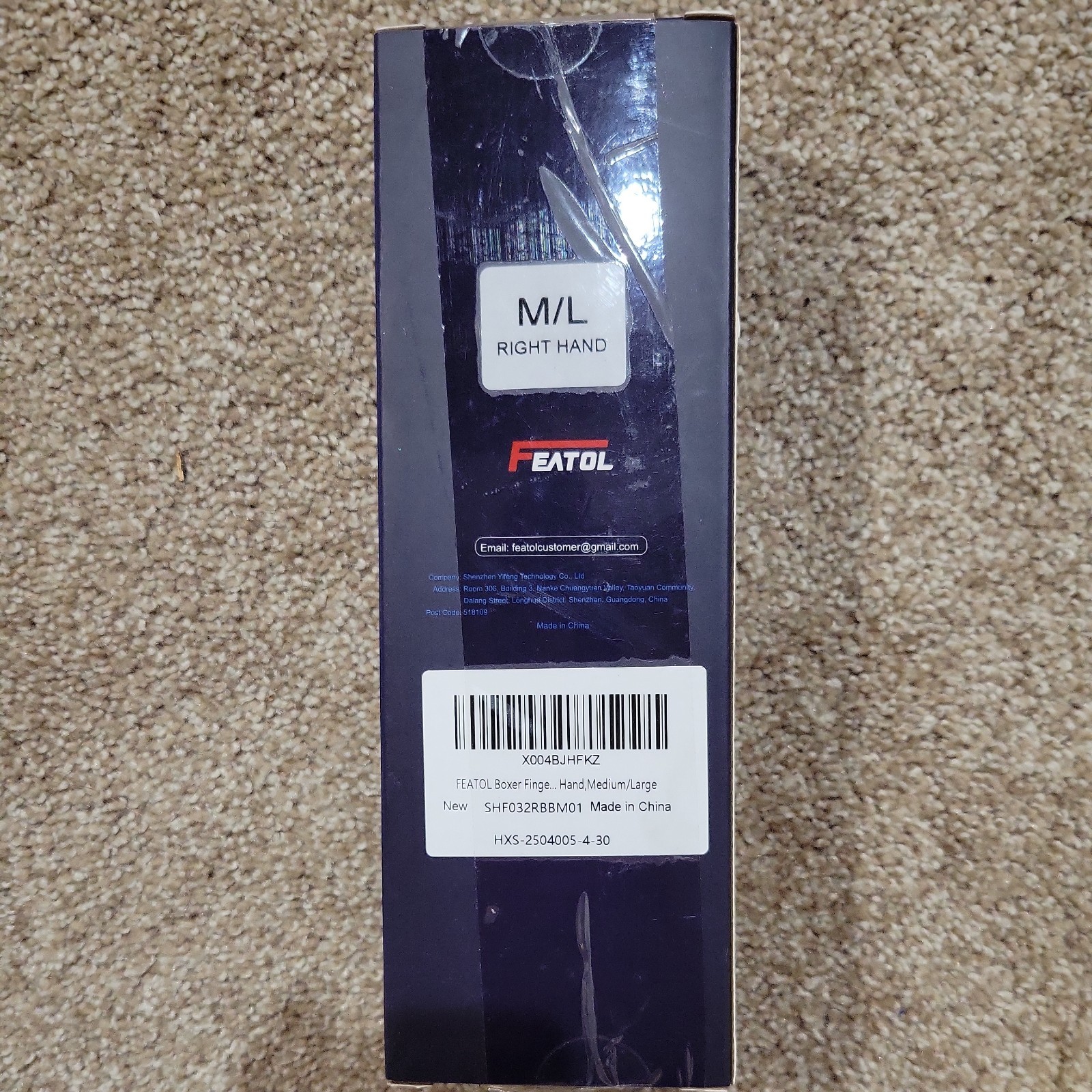 Featol Unisex Boxer Fracture Splint NIB Maximum Pain Relief M/L RIGHT Hand