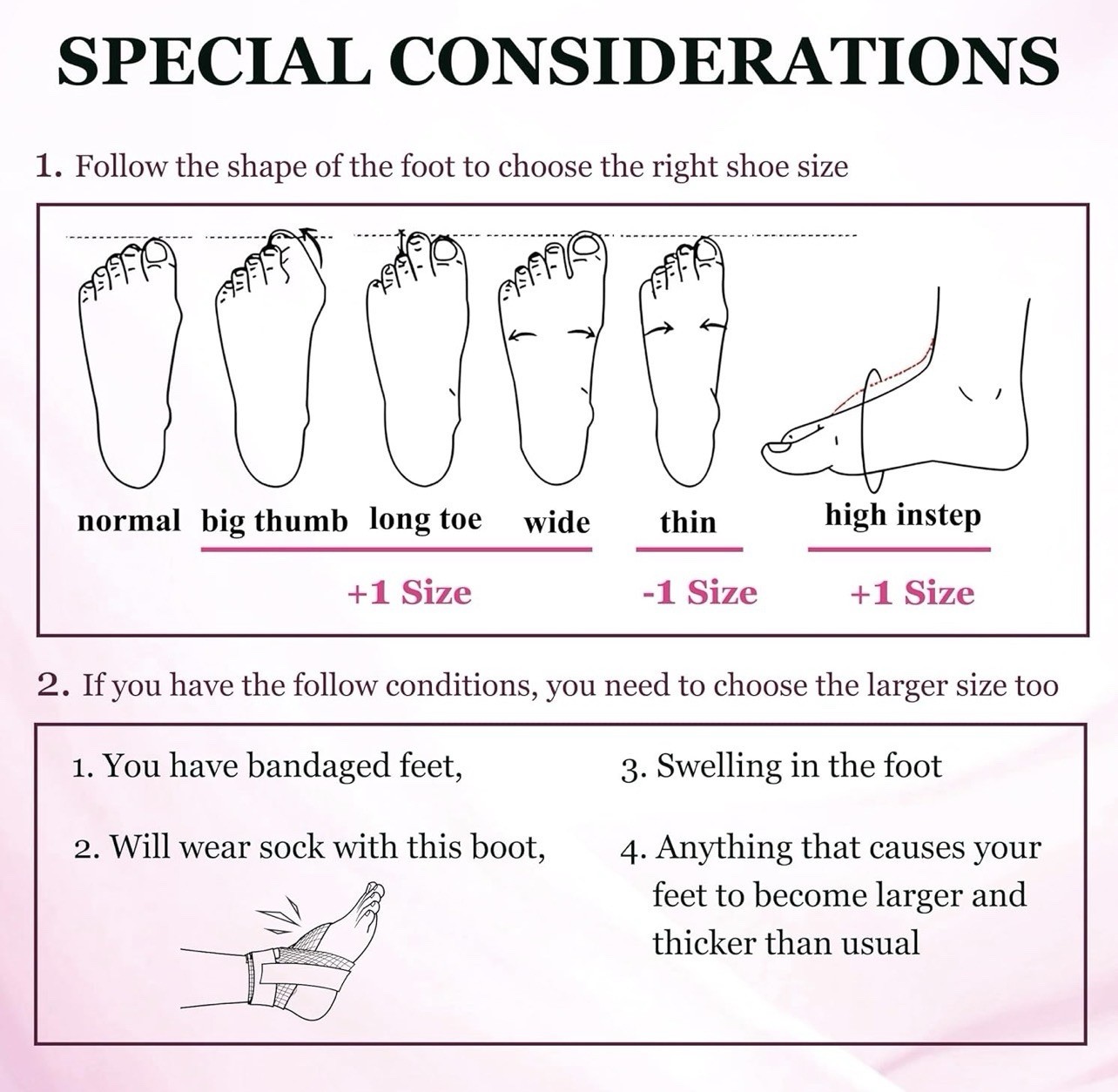 Jewlri Walking Boot Foot Injury Ankle Sprain Grey Pink Women Small