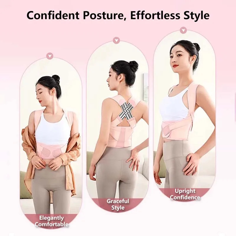 Adjustable Posture Corrector Back Support Belt Spine Alignment Waist Trainer for