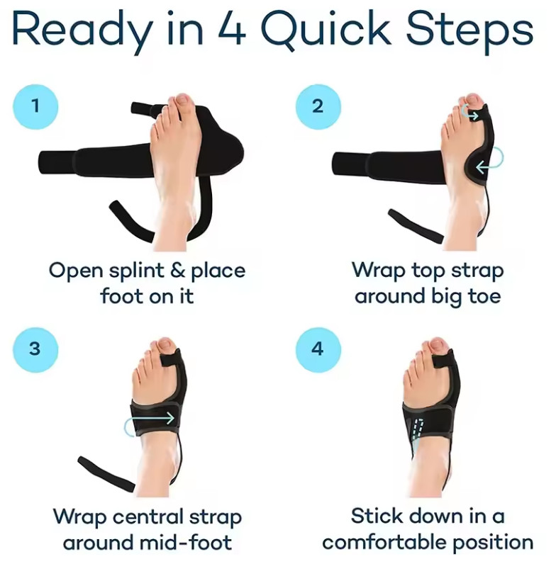 New Bunion Corrector Big Toe Straightener Brace Hallux Valgus Pain Relief Splint