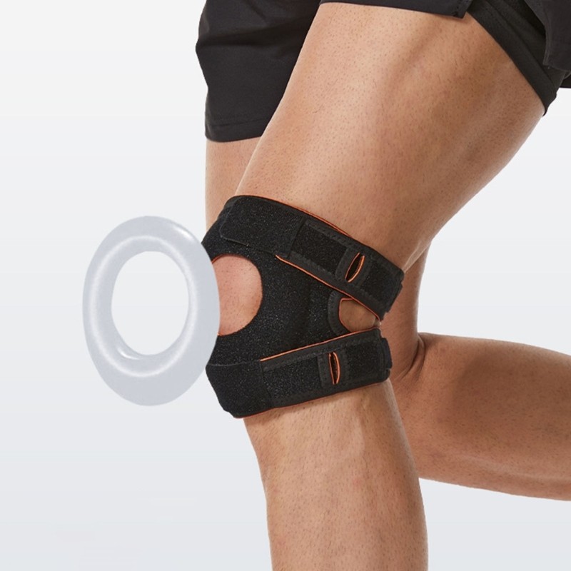Professional Climbing Knee Support Shockproof Adjustable for Hiking Running