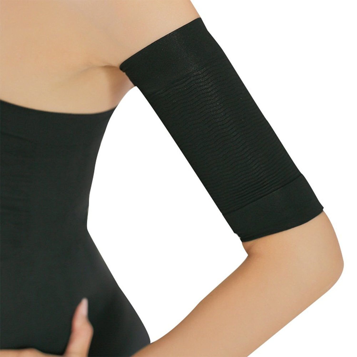 2 Pair Slimming Arm Shaper Elastic Compression Arm Sleeves for Sports Fitness