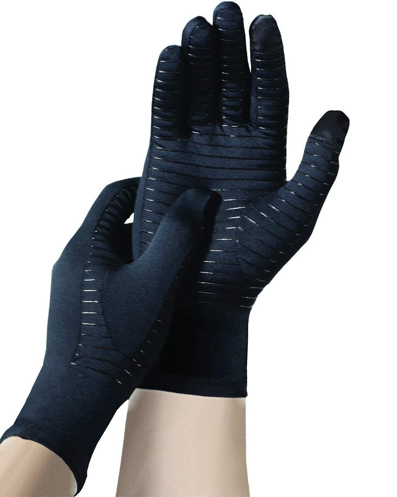 Copper Fit Guardwell Gloves Full Finger Hand Protection, Small/Medium