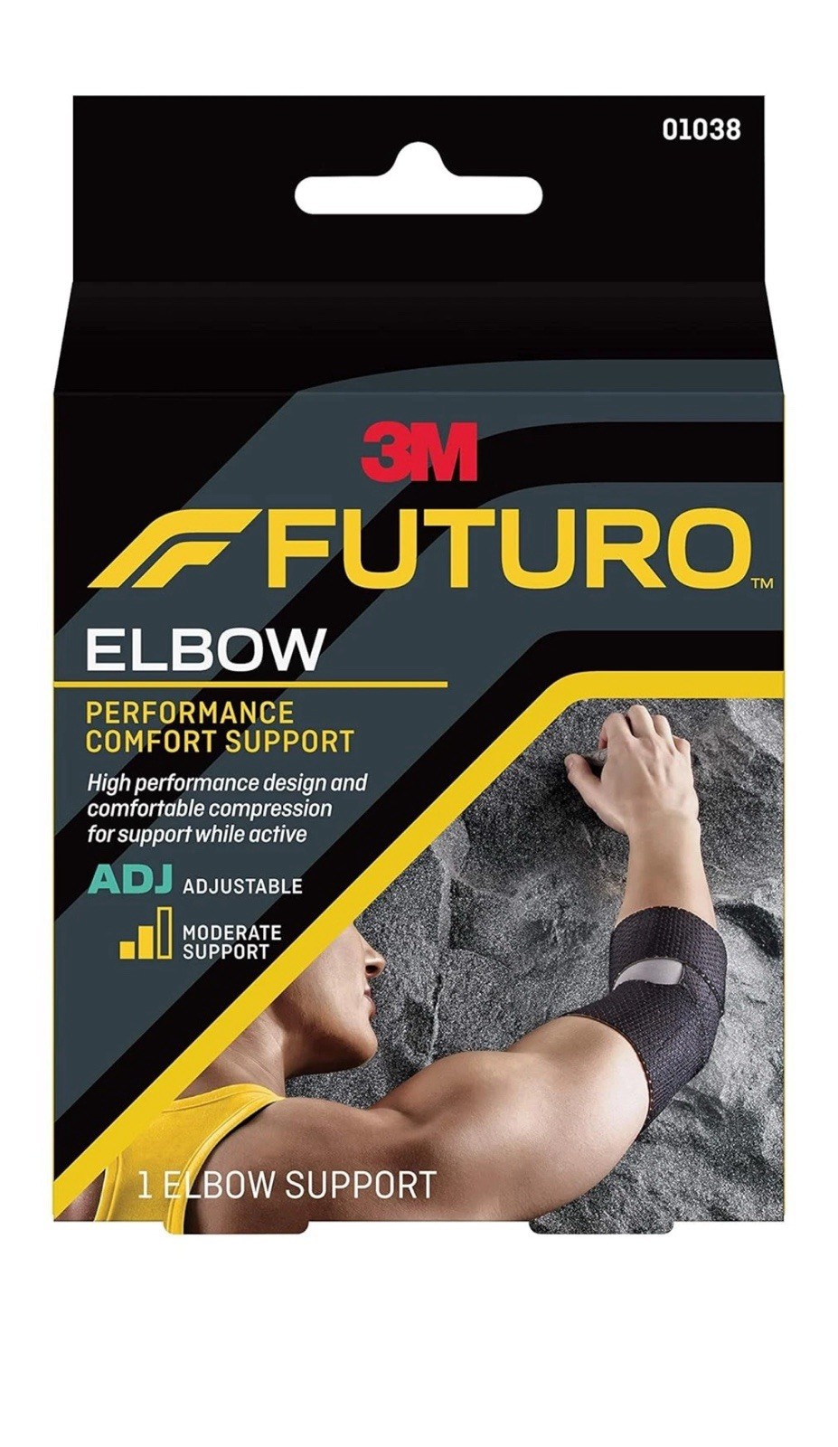 Futuro – Elbow Precision Fit Elbow Support Black Adjustable – 2 Box