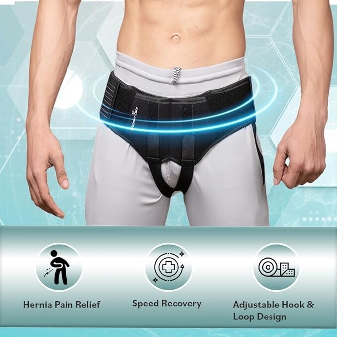 Hernia Belt Surgery and Injury Recovery, Hernia Support Adjustable Groin Straps
