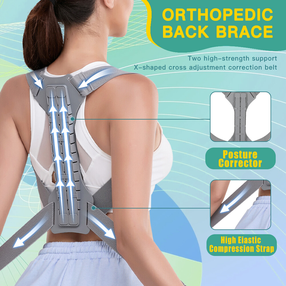 Posture Corrector Back Support Shoulder Brace Adjustable Clavicle Belt Men Women