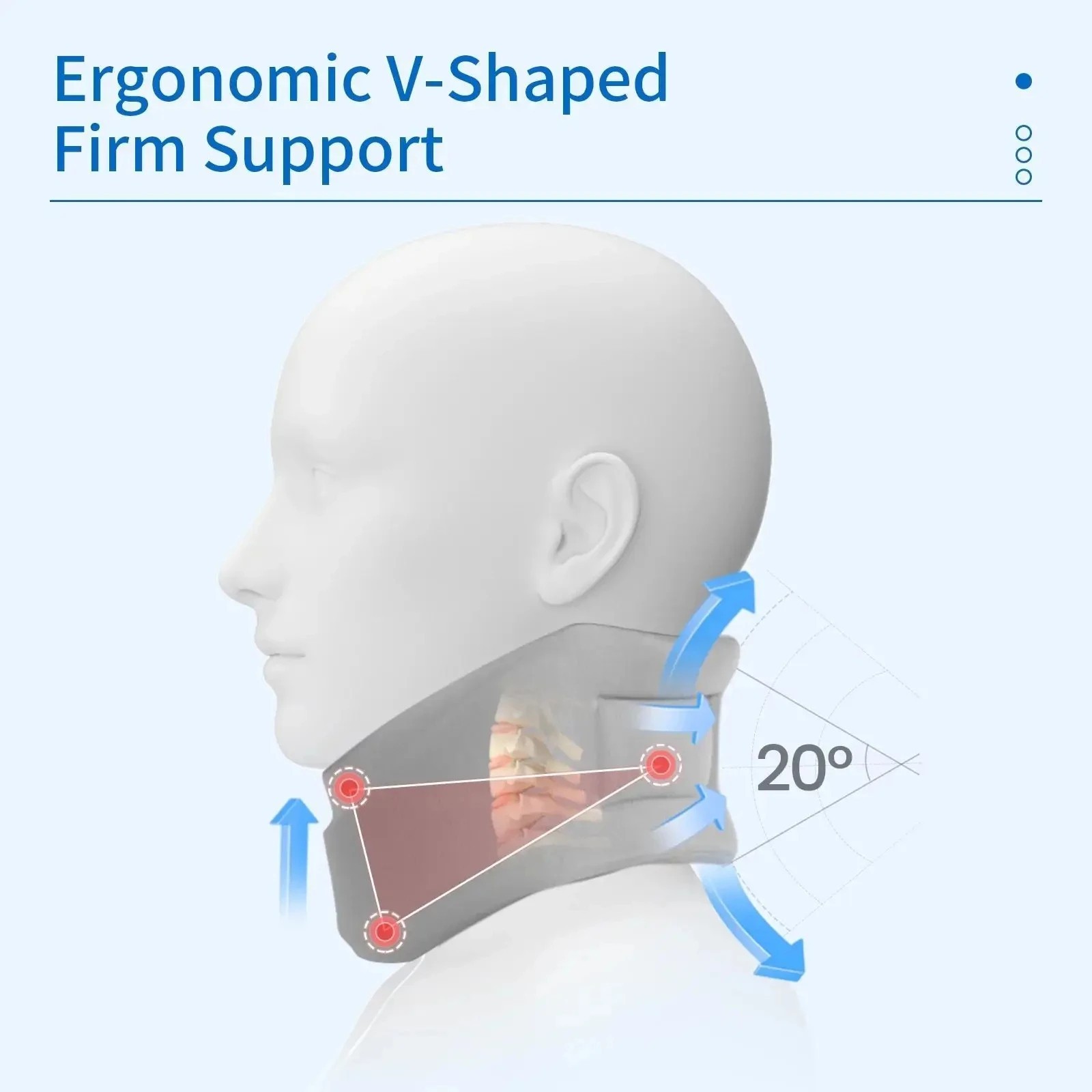 1PC Adjustable Cervical Neck Brace Soft Sponge Neck Support Collar Sleep