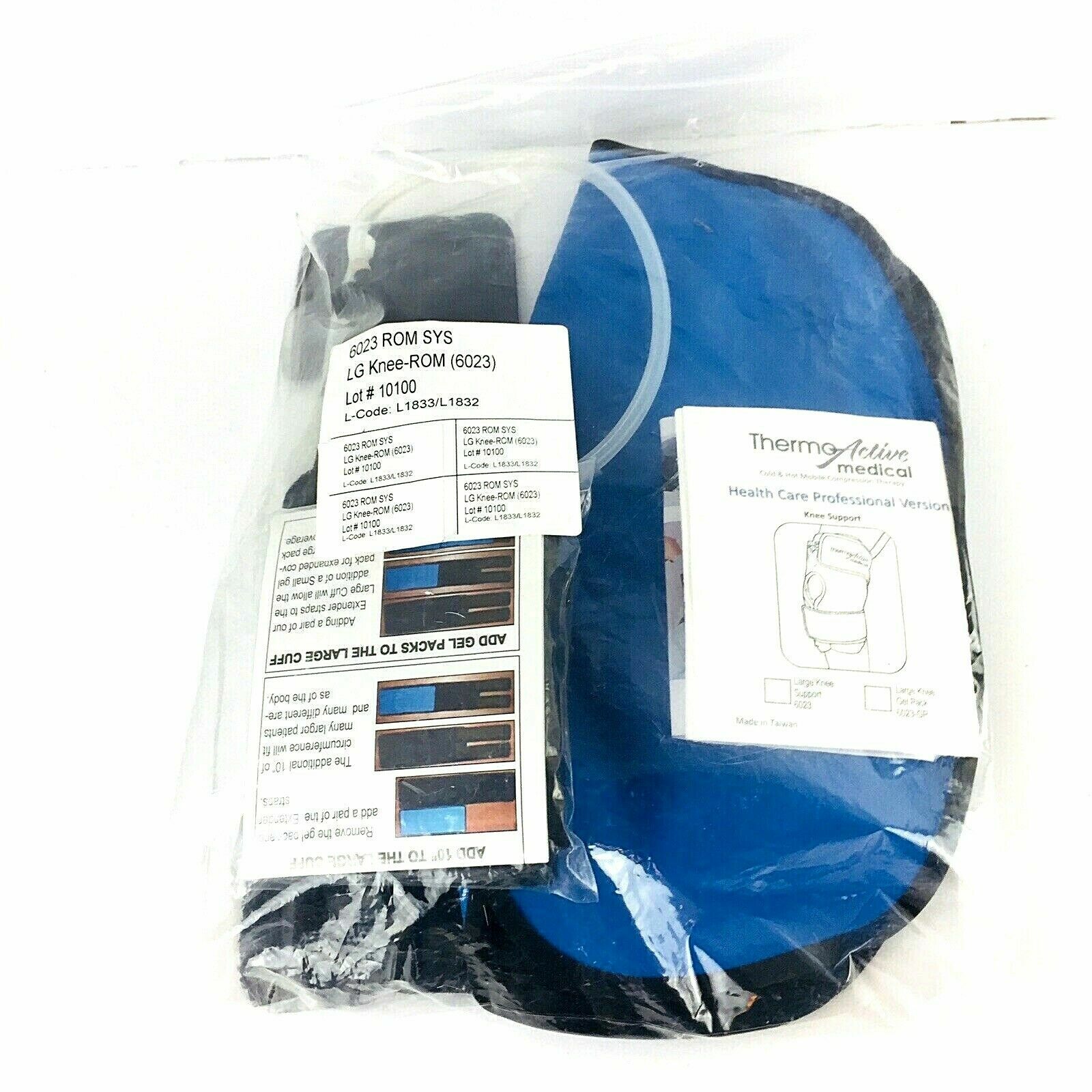 THERMO ACTIVE BRACE 6023 COLD & HOT COMPRESSION THERAPY LG KNEE-ROM PRO VERSION