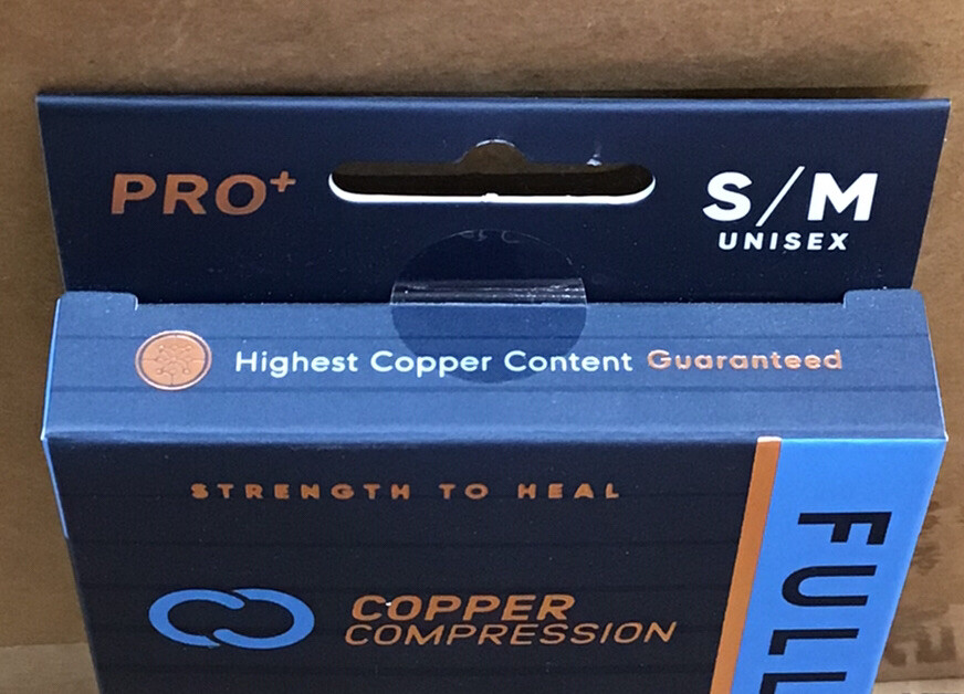 Copper Compression Pro+ Full Leg Sleeve Black