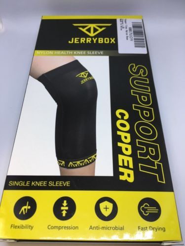 JerryBox Support Copper One Single Nylon Knee Sleeve – Size Large- New in Box