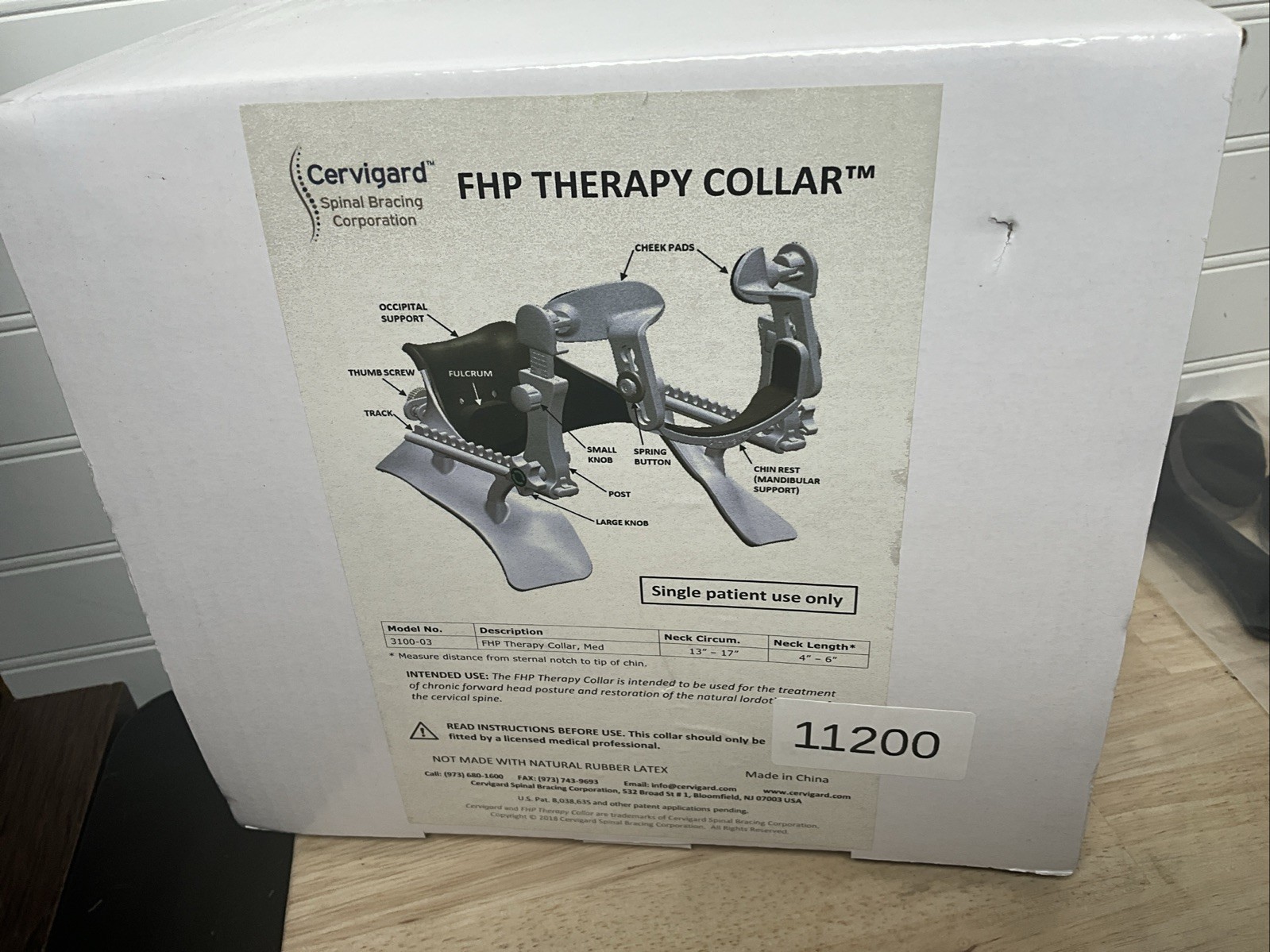 The Cervigard Forward Head Posture Neck Collar – UNUSED 3100-03