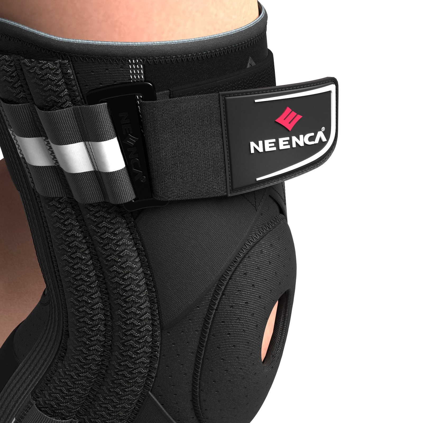 NEENCA Knee Brace Hinged Knee Support Patented X-Strap Fixing System HX-044-XXL