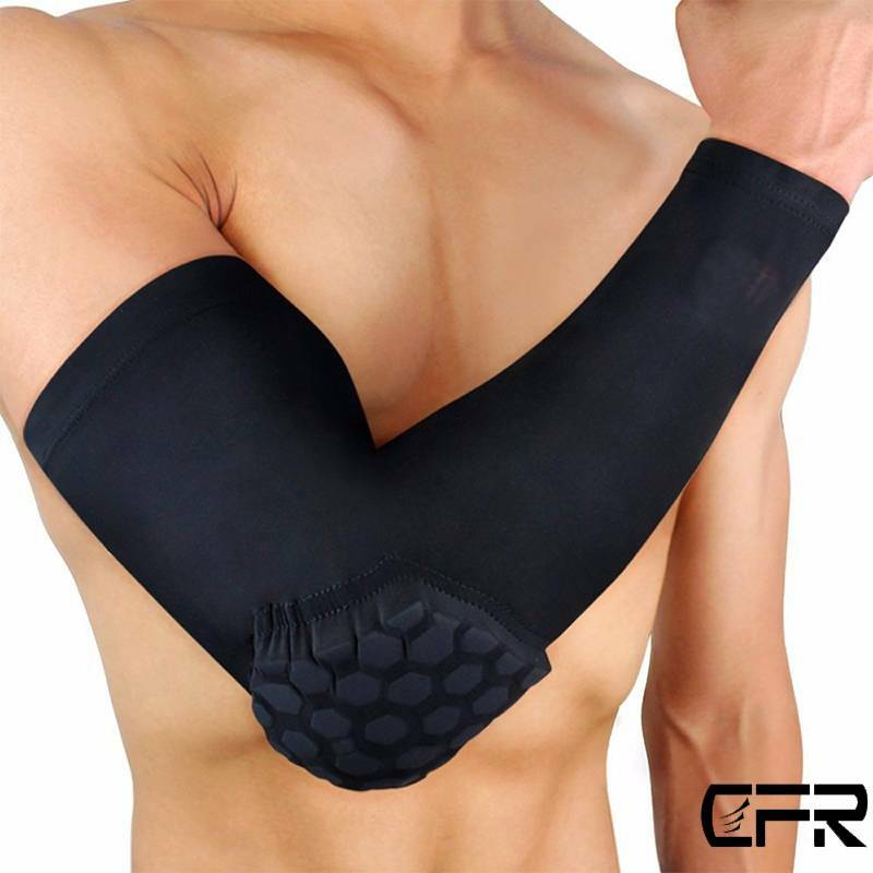 Elbow Brace Support Arm Sleeve Pads Wraparound Compression Basketball Guard Wrap