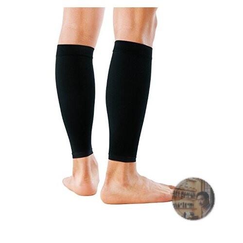 ZAMST Bodymate Calf Support Sleeves Slim Fit Black S Size Compression Sports