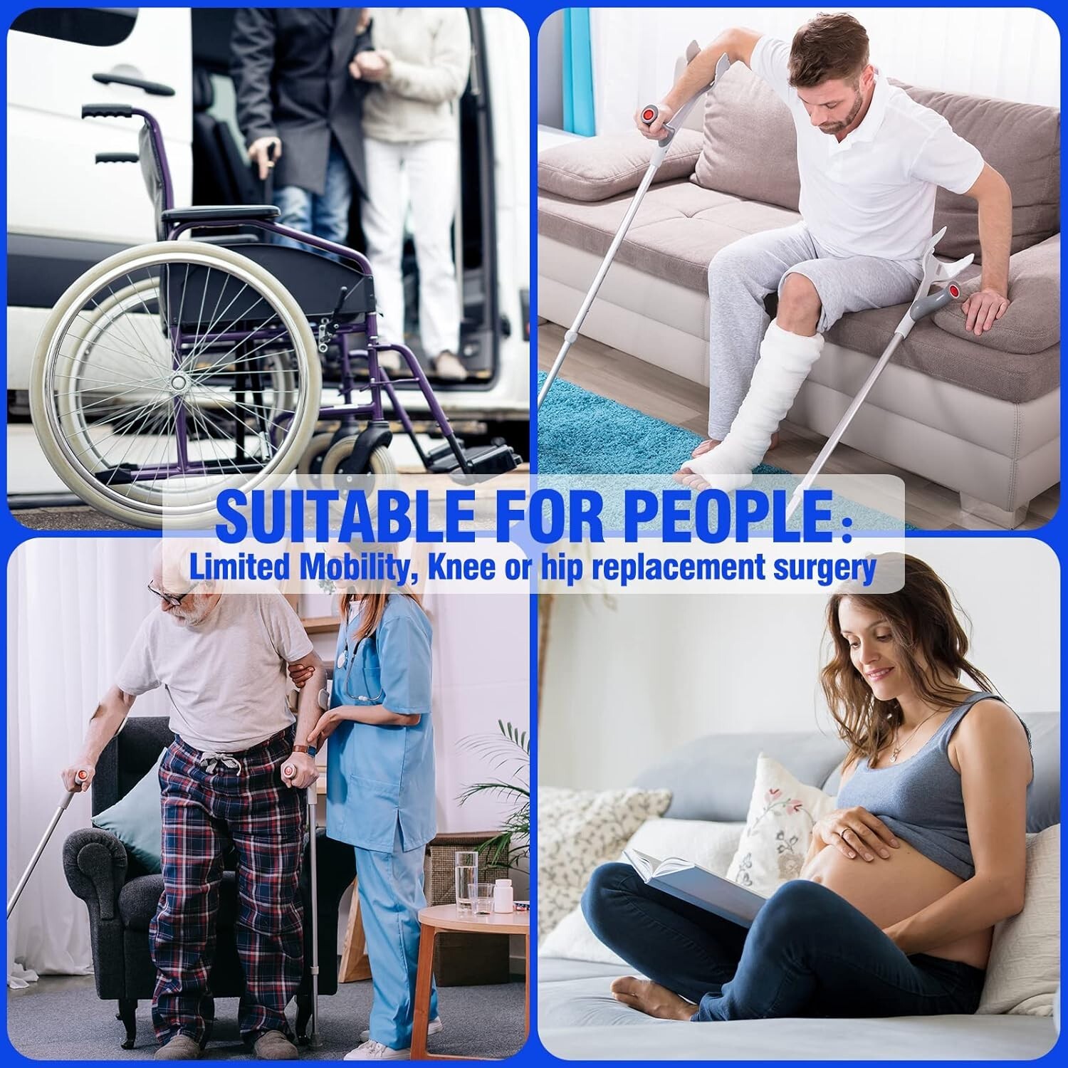 42-Inch Ergonomic Leg Lifter with Large Foot Loop for Post-Surgery Recovery