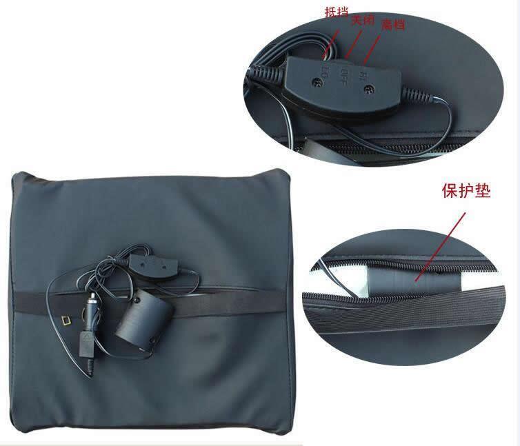 Car Massage Cushion Lumbar Back Electric Waist Seat Support Pillow Massager Neck