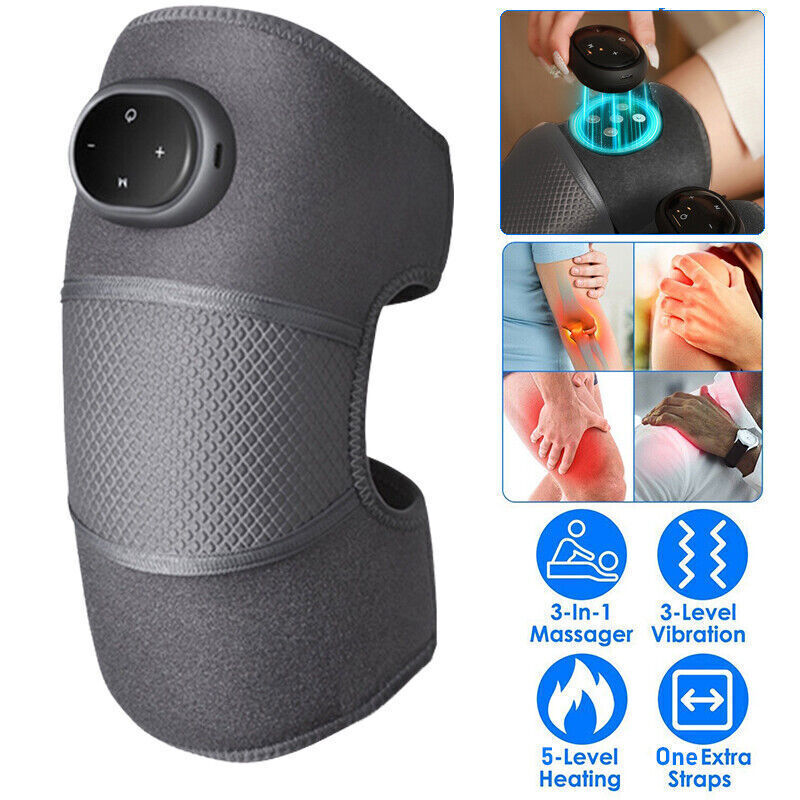 Knee Massager w/ Heat and Vibration, Knee Heating Pad for Arthritis with Massage