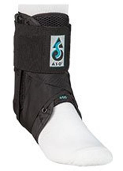 ASO Ankle Stabilizing Orthosis W/inserts (Black , XX-Large)