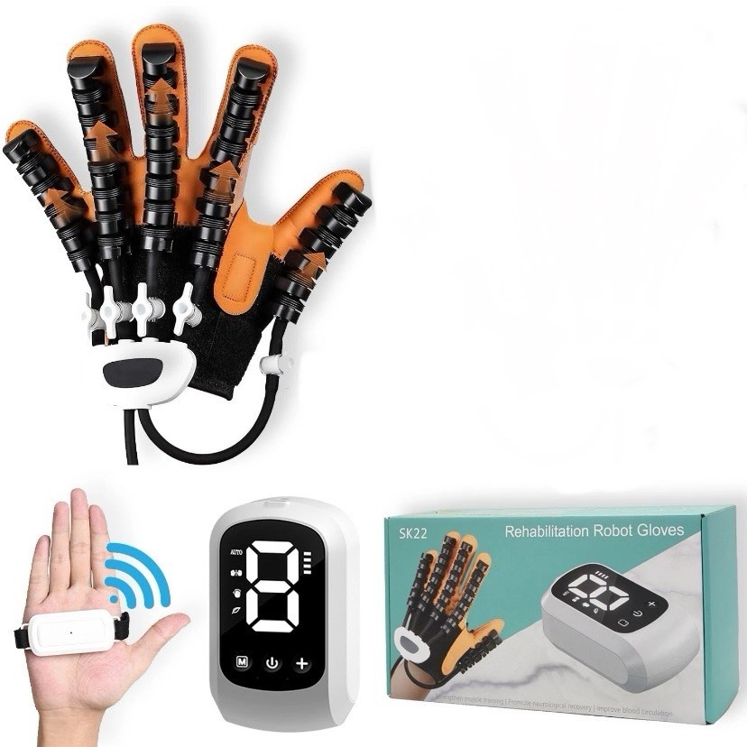 Left Hand Function Rehabilitation Robot Gloves for Finger Hemiplegia – LARGE