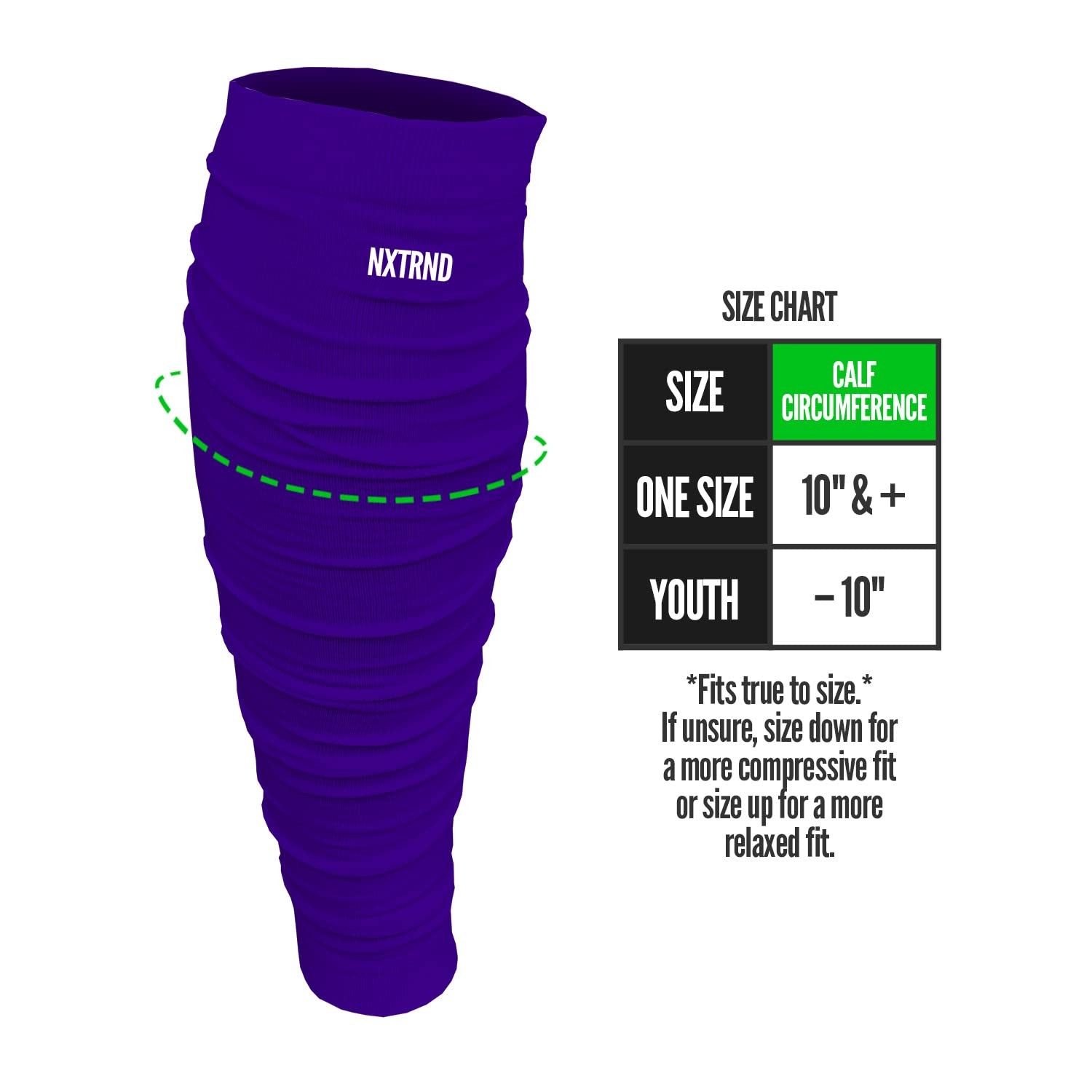 Nxtrnd Football Leg Sleeves Calf Sleeves for Men Boys Sold as a Pair