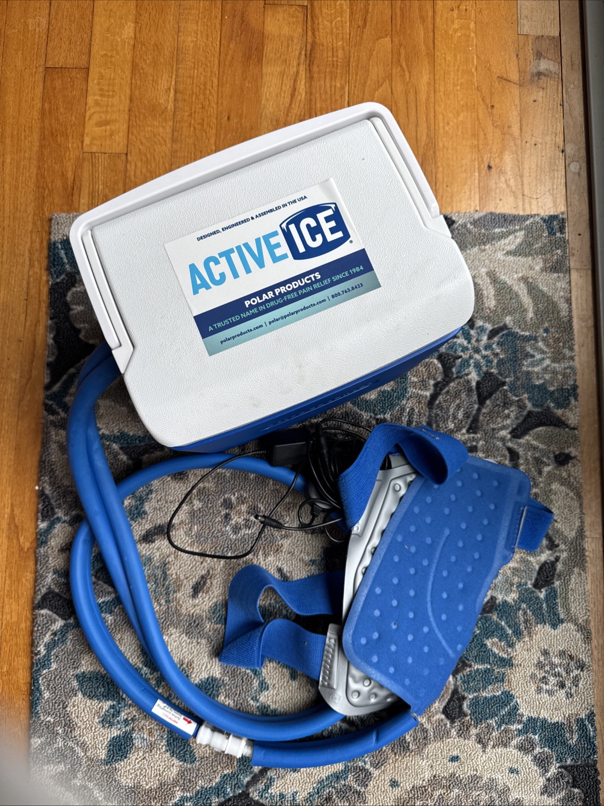 Polar Active Ice 11.5″ x 10.5″ Knee Pad Effective Pain Relief Surgery Sports ACL