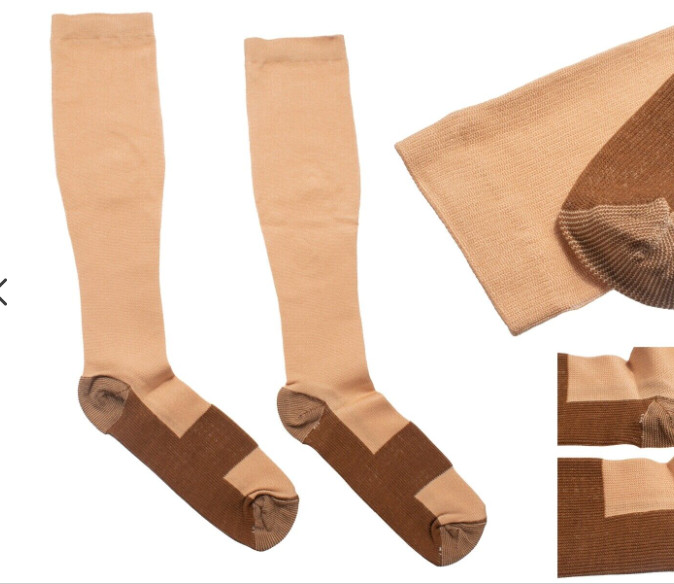 Medical Copper Compression Socks Use for Diabetic Socks, Reduce Swelling & Pain